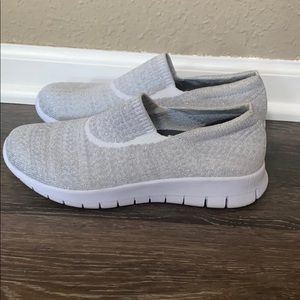 Grey Sparkly Slip-on Skechers